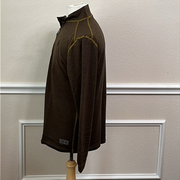 PolarMax MONTANA WOOL 2.0 Zip Mockneck - Southern Moss - Picture 5 of 10